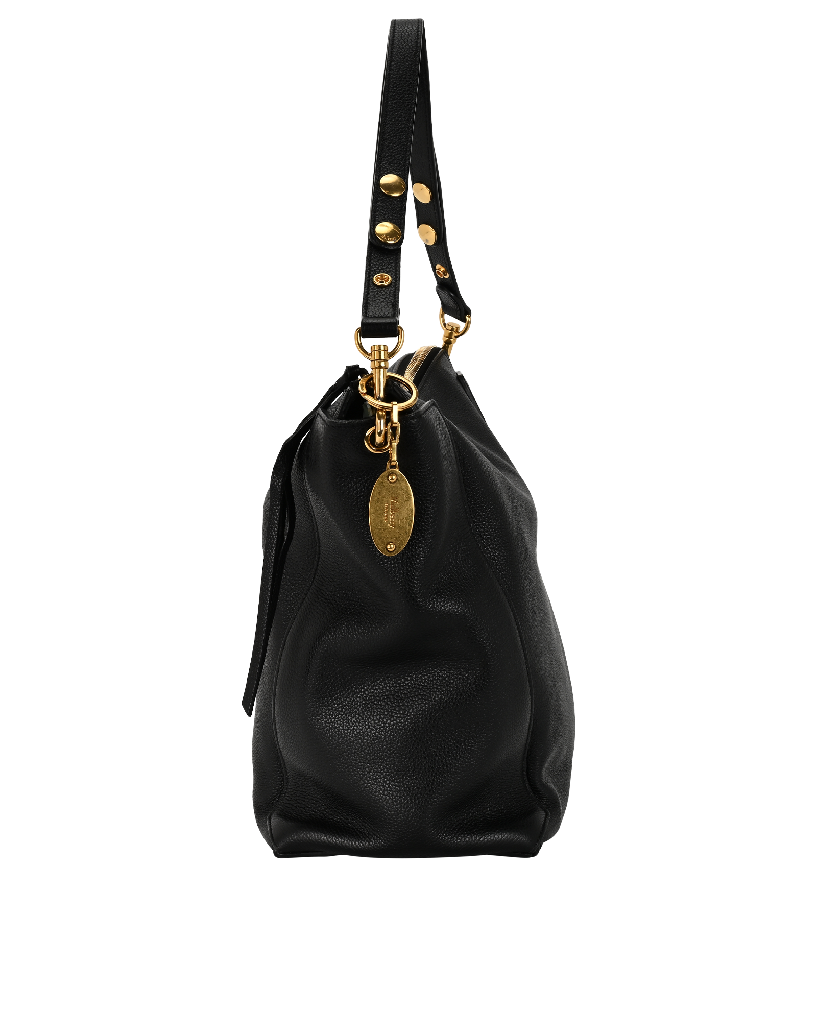 Camden Bag, &pound;275, Handbags, Black, Leather, Bottom view